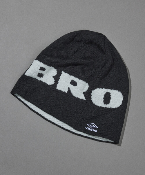 UMBRO(アンブロ)の「UMBRO/アンブロ SP JQ LOGO BEANIE/別注 ジャカード ロゴ ビーニー(ニットキャップ/ビーニー・メンズ・ホワイト/ブラック/ブラウン・ONE SIZE)」の8枚目の写真
