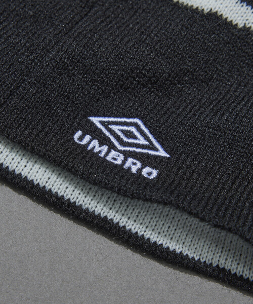 UMBRO(アンブロ)の「UMBRO/アンブロ SP JQ LOGO BEANIE/別注 ジャカード ロゴ ビーニー(ニットキャップ/ビーニー・メンズ・ホワイト/ブラック/ブラウン・ONE SIZE)」の9枚目の写真