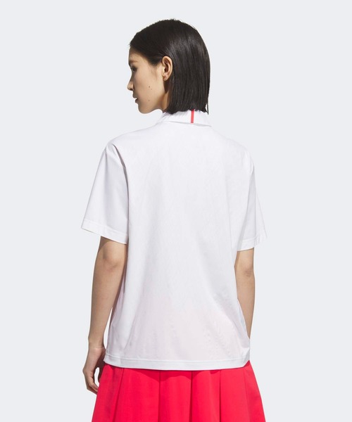 adidas(アディダス)の「アディゼロ ハイブリッド 半袖ポロシャツ【adidas Golf/アディダスゴルフ】(ポロシャツ・レディース・ホワイト・SMALL/MEDIUM/LARGE/X-LARGE/XX-LARGE)」の2枚目の写真