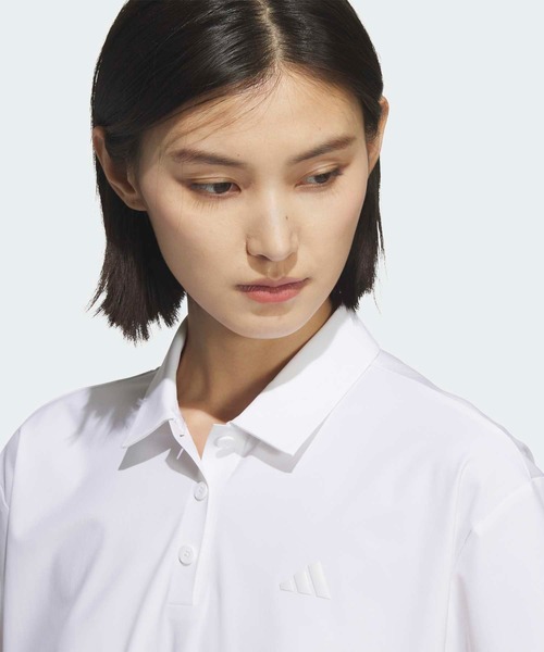 adidas(アディダス)の「アディゼロ ハイブリッド 半袖ポロシャツ【adidas Golf/アディダスゴルフ】(ポロシャツ・レディース・ホワイト・SMALL/MEDIUM/LARGE/X-LARGE/XX-LARGE)」の3枚目の写真