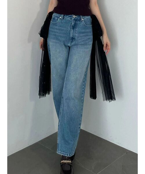 MERCURYDUO(マーキュリーデュオ)の「2WAYビッグリボンデニム(デニムパンツ・レディース・ブルー・MEDIUM/SMALL)」の1枚目の写真