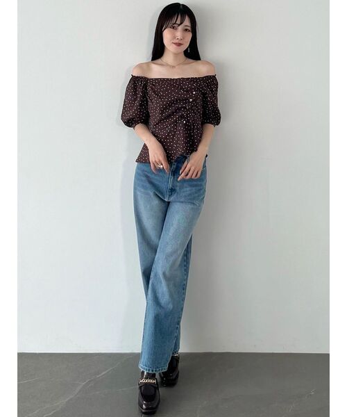 MERCURYDUO(マーキュリーデュオ)の「2WAYビッグリボンデニム(デニムパンツ・レディース・ブルー・MEDIUM/SMALL)」の17枚目の写真