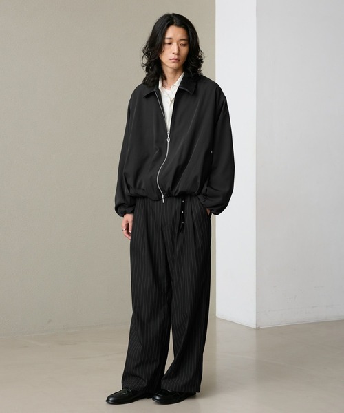 RAGEBLUE(レイジブルー)の「EYELET BELT TR STRAIGHT WIDE SLACKS / アイレットベルト付き/TRワイドスラックス(スラックス・メンズ・ブラック/ブラック系その他/ベージュ・MEDIUM/LARGE)」の10枚目の写真