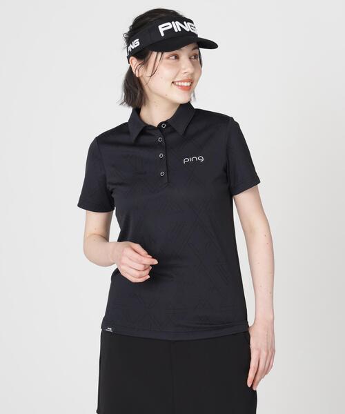 PING APPAREL поло с коротким рукавом Stretch Dull ブラジャード женская