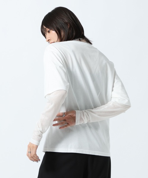 PAGEBOY(ページボーイ)の「フラワーフォトレイヤードロンT(Tシャツ/カットソー・レディース・オフホワイト/ブラック・FREE)」の21枚目の写真