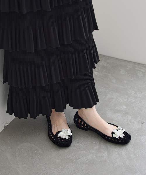 journal standard L'essage（ジャーナルスタンダードレサージュ）の「HEAVENLY JELLY/ヘブンリージェリー BOWIE シューズ（その他シューズ・レディース・ブラック・37/39/38/40）」の2枚目の写真