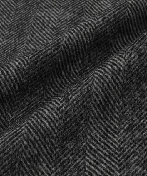 ROPE'(ロペ)の「カシミヤ混リバーヘリンボーンダブルPコート(ロング丈)(ピーコート・レディース・グレー/ベージュ系その他・FREE)」の19枚目の写真