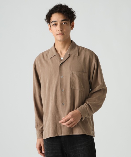 BAYFLOW（ベイフロー）の「【接触冷感】アイスフェイクスエードシャツ（シャツ/ブラウス・メンズ・グレー/ベージュ・LARGE/MEDIUM）」の10枚目の写真