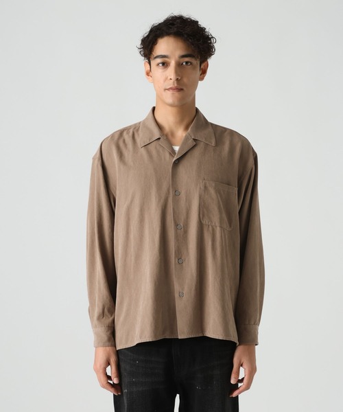BAYFLOW（ベイフロー）の「【接触冷感】アイスフェイクスエードシャツ（シャツ/ブラウス・メンズ・グレー/ベージュ・LARGE/MEDIUM）」の12枚目の写真
