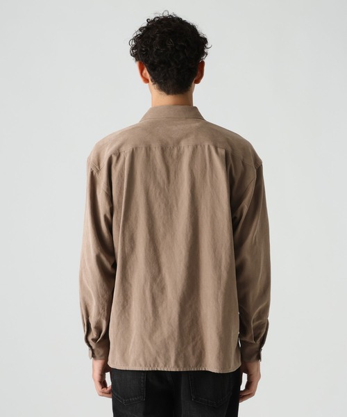BAYFLOW（ベイフロー）の「【接触冷感】アイスフェイクスエードシャツ（シャツ/ブラウス・メンズ・グレー/ベージュ・LARGE/MEDIUM）」の14枚目の写真