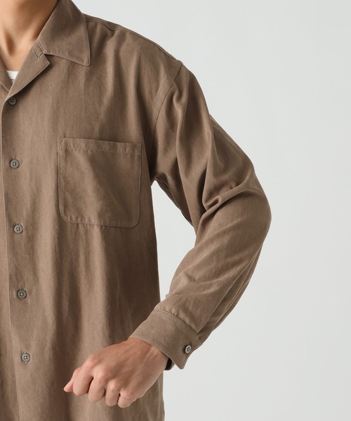 BAYFLOW（ベイフロー）の「【接触冷感】アイスフェイクスエードシャツ（シャツ/ブラウス・メンズ・グレー/ベージュ・LARGE/MEDIUM）」の18枚目の写真