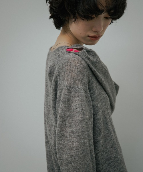 URBAN RESEARCH DOORS(アーバンリサーチドアーズ)の「Baby Alpaca V-Neck Knit(ニット/セーター・レディース・ミント/グレー・FREE)」の20枚目の写真