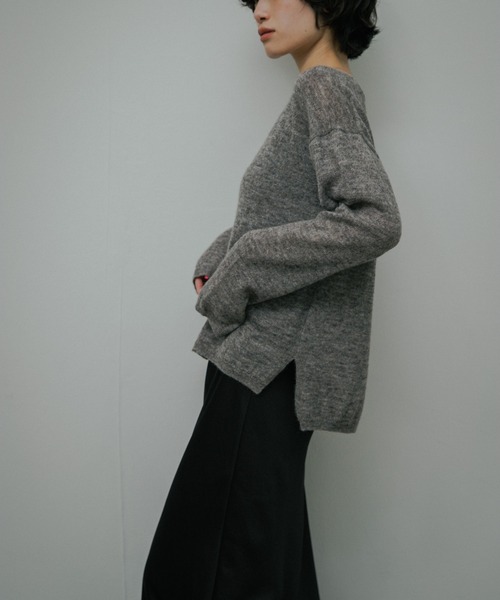 URBAN RESEARCH DOORS(アーバンリサーチドアーズ)の「Baby Alpaca V-Neck Knit(ニット/セーター・レディース・ミント/グレー・FREE)」の17枚目の写真
