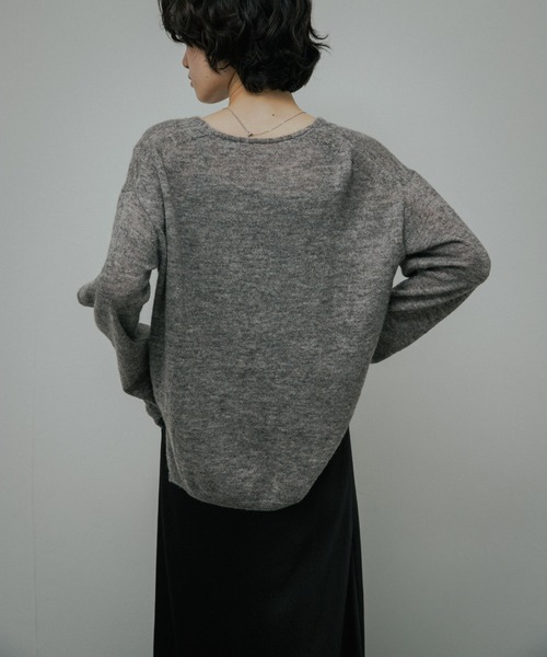 URBAN RESEARCH DOORS(アーバンリサーチドアーズ)の「Baby Alpaca V-Neck Knit(ニット/セーター・レディース・ミント/グレー・FREE)」の16枚目の写真