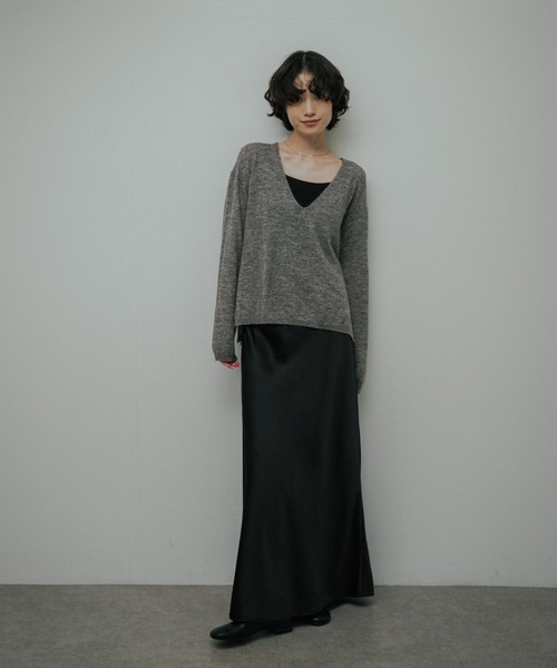 URBAN RESEARCH DOORS(アーバンリサーチドアーズ)の「Baby Alpaca V-Neck Knit(ニット/セーター・レディース・ミント/グレー・FREE)」の15枚目の写真