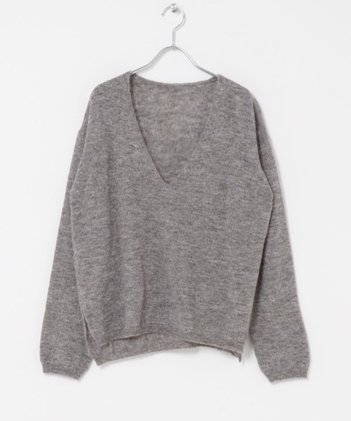 URBAN RESEARCH DOORS(アーバンリサーチドアーズ)の「Baby Alpaca V-Neck Knit(ニット/セーター・レディース・ミント/グレー・FREE)」の14枚目の写真
