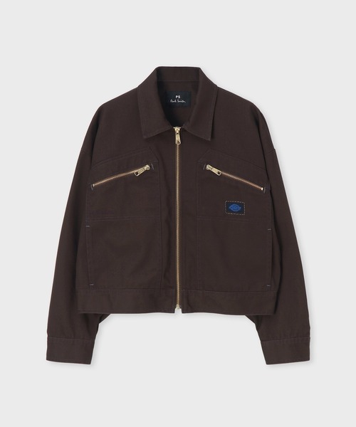 Dickies（ディッキーズ）の「ウィメンズ Dickies(R) × PS Paul Smith トラッカージャケット / 265910 JK264（ブルゾン・レディース・ダークブラウン/グリーン・40/38）」の21枚目の写真