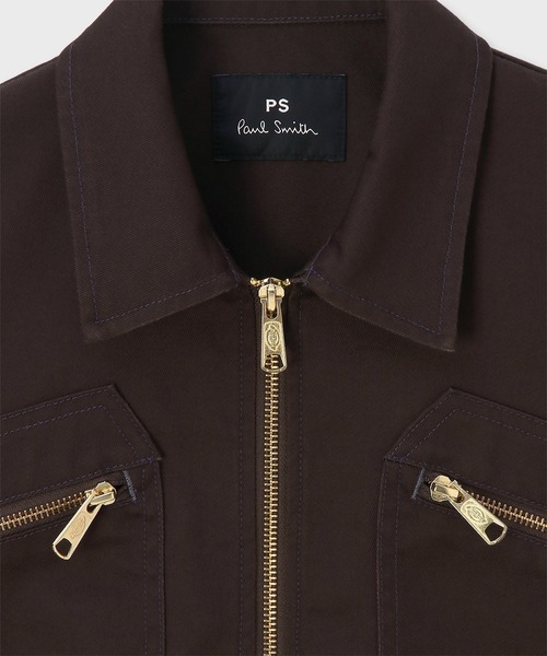Dickies（ディッキーズ）の「ウィメンズ Dickies(R) × PS Paul Smith トラッカージャケット / 265910 JK264（ブルゾン・レディース・ダークブラウン/グリーン・40/38）」の22枚目の写真