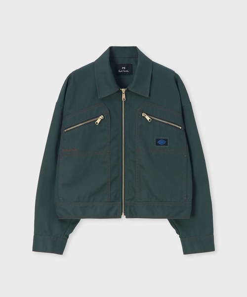 Dickies（ディッキーズ）の「ウィメンズ Dickies(R) × PS Paul Smith トラッカージャケット / 265910 JK264（ブルゾン・レディース・ダークブラウン/グリーン・40/38）」の9枚目の写真