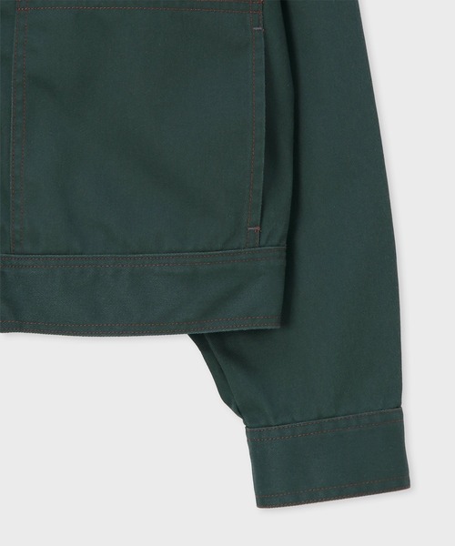 Dickies（ディッキーズ）の「ウィメンズ Dickies(R) × PS Paul Smith トラッカージャケット / 265910 JK264（ブルゾン・レディース・ダークブラウン/グリーン・40/38）」の11枚目の写真