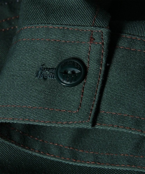 Dickies（ディッキーズ）の「ウィメンズ Dickies(R) × PS Paul Smith トラッカージャケット / 265910 JK264（ブルゾン・レディース・ダークブラウン/グリーン・40/38）」の7枚目の写真
