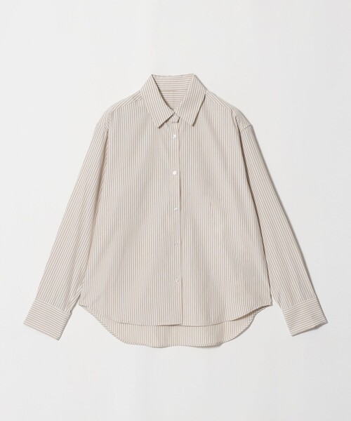 A DAY IN THE LIFE UNITED ARROWS(アデイインザライフユナイテッドアローズ)の「コットンブロード レギュラーカラーシャツ <A DAY IN THE LIFE>(シャツ/ブラウス・レディース・その他1/オフホワイト/ライトブルー・FREE)」の3枚目の写真