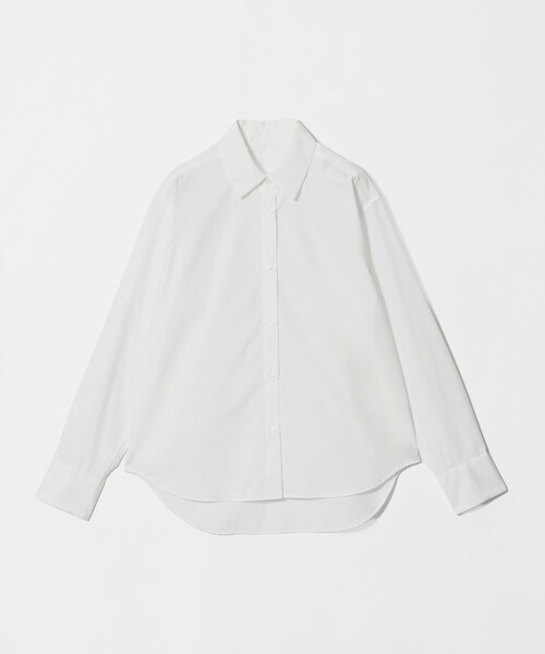 A DAY IN THE LIFE UNITED ARROWS(アデイインザライフユナイテッドアローズ)の「コットンブロード レギュラーカラーシャツ <A DAY IN THE LIFE>(シャツ/ブラウス・レディース・その他1/オフホワイト/ライトブルー・FREE)」の1枚目の写真