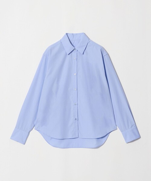 A DAY IN THE LIFE UNITED ARROWS(アデイインザライフユナイテッドアローズ)の「コットンブロード レギュラーカラーシャツ <A DAY IN THE LIFE>(シャツ/ブラウス・レディース・その他1/オフホワイト/ライトブルー・FREE)」の2枚目の写真