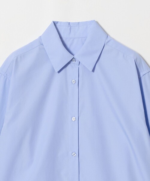 A DAY IN THE LIFE UNITED ARROWS(アデイインザライフユナイテッドアローズ)の「コットンブロード レギュラーカラーシャツ <A DAY IN THE LIFE>(シャツ/ブラウス・レディース・その他1/オフホワイト/ライトブルー・FREE)」の5枚目の写真