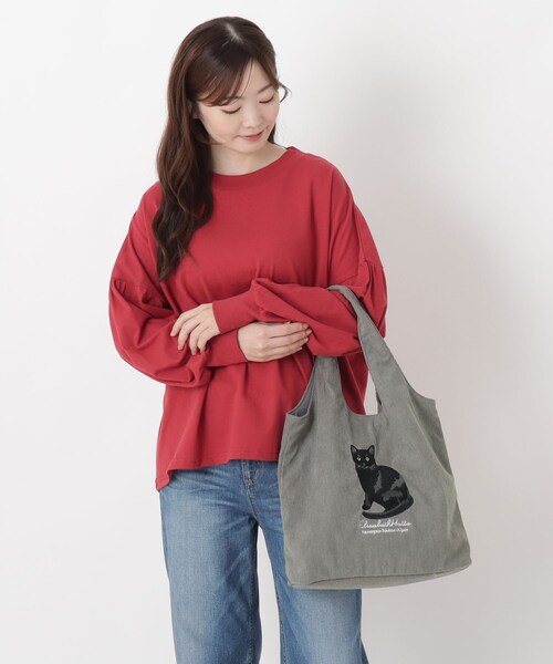 one'sterrace(ワンズテラス)の「SE アニマル刺繍 CDトート 26AW(トートバッグ・レディース・ベージュ系8/ダークブラウン系8/グレー系4/グレー系その他7・99)」の19枚目の写真