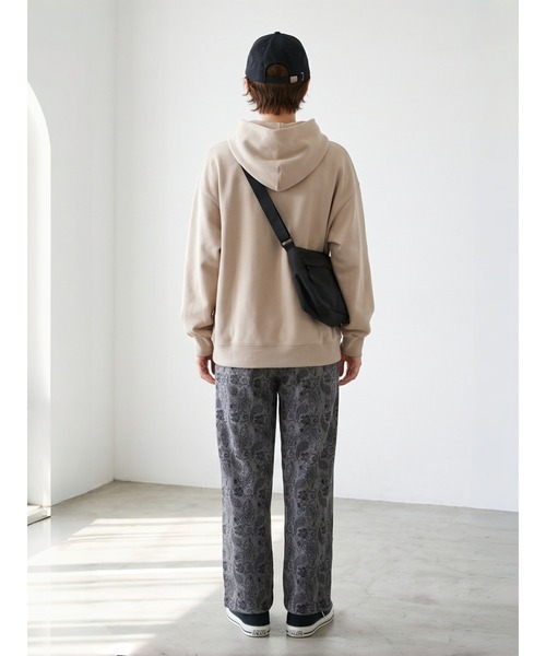 Sew loop(ソーループ)の「ペイズリー柄起毛あったかワイドパンツ(スラックス・レディース・グレー/ブラック・FREE)」の17枚目の写真