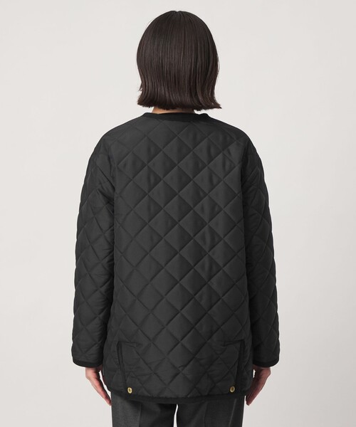 Traditional Weatherwear(トラディショナルウェザーウェア)の「【別注】<Traditional Weatherwear>ARKLEY Aライン キルティング ミドル ジャケット(その他アウター・レディース・ブラック/ブラウン・34/32)」の16枚目の写真