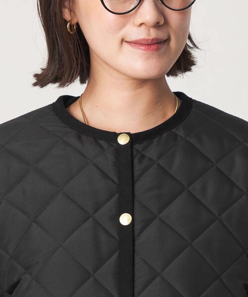 Traditional Weatherwear(トラディショナルウェザーウェア)の「【別注】<Traditional Weatherwear>ARKLEY Aライン キルティング ミドル ジャケット(その他アウター・レディース・ブラック/ブラウン・34/32)」の17枚目の写真