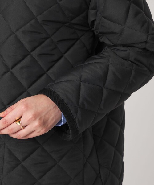 Traditional Weatherwear(トラディショナルウェザーウェア)の「【別注】<Traditional Weatherwear>ARKLEY Aライン キルティング ミドル ジャケット(その他アウター・レディース・ブラック/ブラウン・34/32)」の18枚目の写真