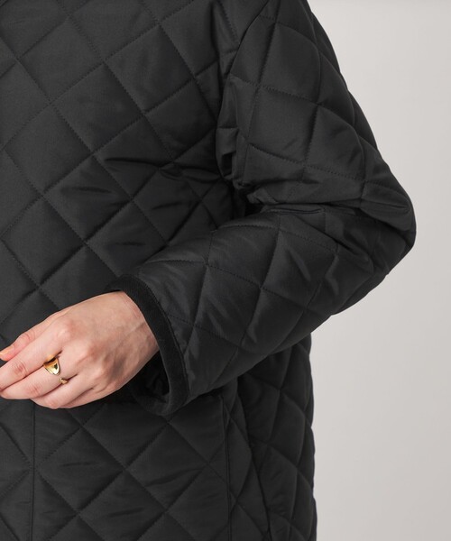 Traditional Weatherwear(トラディショナルウェザーウェア)の「【別注】<Traditional Weatherwear>ARKLEY Aライン キルティング ミドル ジャケット(その他アウター・レディース・ブラック/ブラウン・34/32)」の19枚目の写真