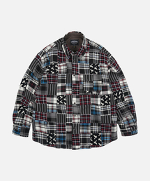 MADRAS PATCHWORK RELAXED SHIRT _ MONO