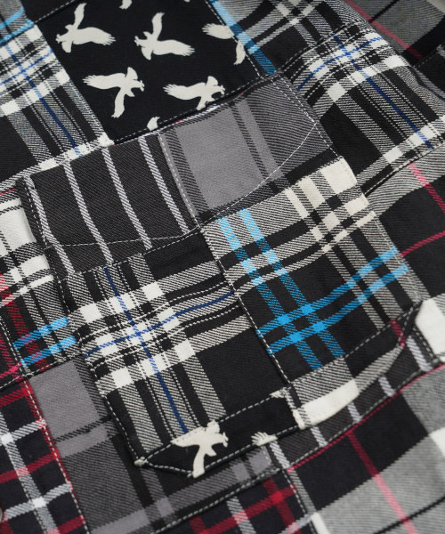 FRIZMWORKS（フリズムワークス）の「MADRAS PATCHWORK RELAXED SHIRT _ MONO（シャツ/ブラウス・メンズ・その他・SMALL/MEDIUM/LARGE/X-LARGE）」の4枚目の写真