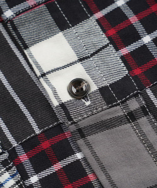 FRIZMWORKS（フリズムワークス）の「MADRAS PATCHWORK RELAXED SHIRT _ MONO（シャツ/ブラウス・メンズ・その他・SMALL/MEDIUM/LARGE/X-LARGE）」の5枚目の写真