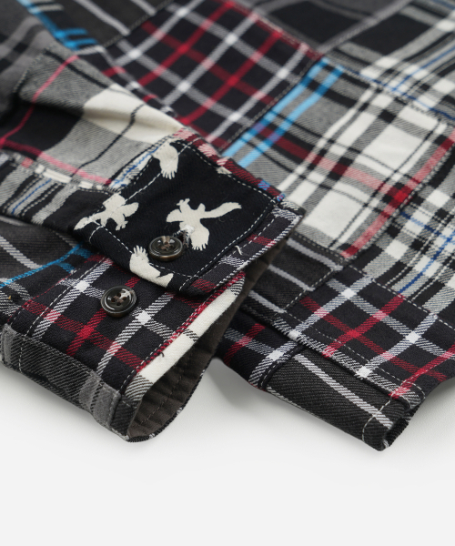 FRIZMWORKS（フリズムワークス）の「MADRAS PATCHWORK RELAXED SHIRT _ MONO（シャツ/ブラウス・メンズ・その他・SMALL/MEDIUM/LARGE/X-LARGE）」の6枚目の写真