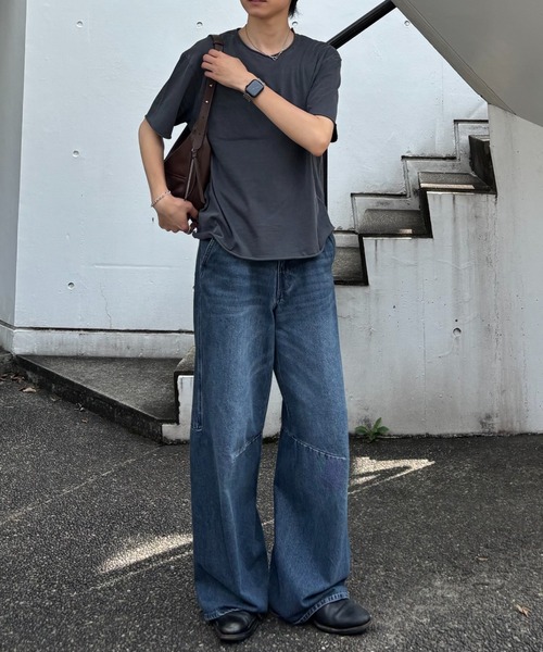 Never mind the XU / Chikashitsu+（ネバーマインド ザ エックスユー / チカシツプラス）の「【Chikashitsu +】daily hobo bag (2color) / 【チカシツプラス】デイリーボーボーバッグショルダーバッグ（ショルダーバッグ・メンズ・ブラウン/ブラック・ONE SIZE）」の18枚目の写真