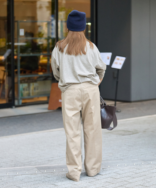 JOURNAL STANDARD(ジャーナルスタンダード)の「ラウンドヘムピグメントロンT(Tシャツ/カットソー・レディース・パープル/チャコールグレー/ブラック系その他・FREE)」の14枚目の写真