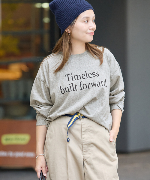 JOURNAL STANDARD(ジャーナルスタンダード)の「ラウンドヘムピグメントロンT(Tシャツ/カットソー・レディース・パープル/チャコールグレー/ブラック系その他・FREE)」の16枚目の写真