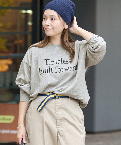 JOURNAL STANDARD(ジャーナルスタンダード)の「ラウンドヘムピグメントロンT(Tシャツ/カットソー・レディース・パープル/チャコールグレー/ブラック系その他・FREE)」の17枚目の写真
