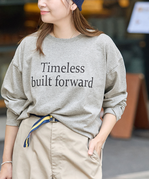 JOURNAL STANDARD(ジャーナルスタンダード)の「ラウンドヘムピグメントロンT(Tシャツ/カットソー・レディース・パープル/チャコールグレー/ブラック系その他・FREE)」の18枚目の写真