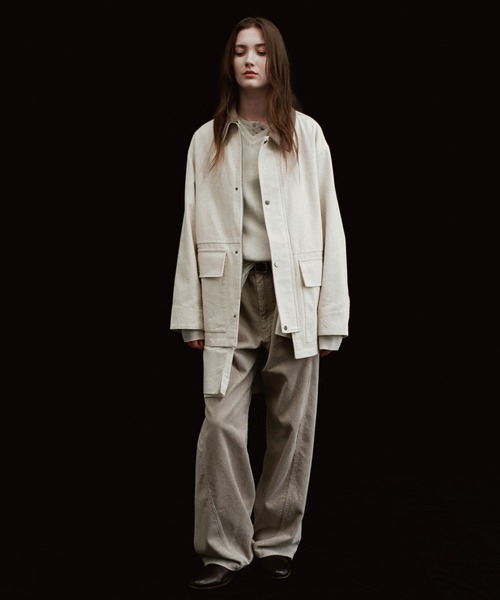 WYM LIDNM(ウィム バイ リドム)の「CURVED CORDUROY 5P PANTS(その他パンツ・メンズ・ブラック/オフホワイト/ダークブラウン・XS/L/S/M)」の4枚目の写真