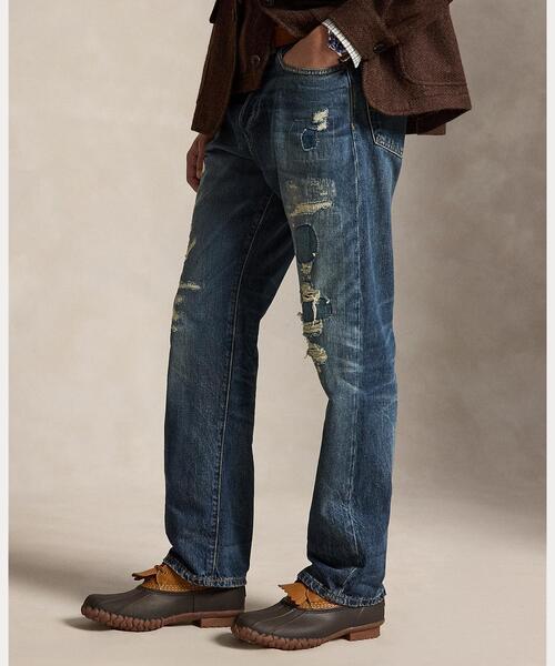POLO RALPH LAUREN(ポロ ラルフ ローレン)の「ヴィンテージ クラシック ディストレスト ジーンズ(デニムパンツ・メンズ・ブルー・36/32/32/30/30/30/34/32/28/30)」の4枚目の写真