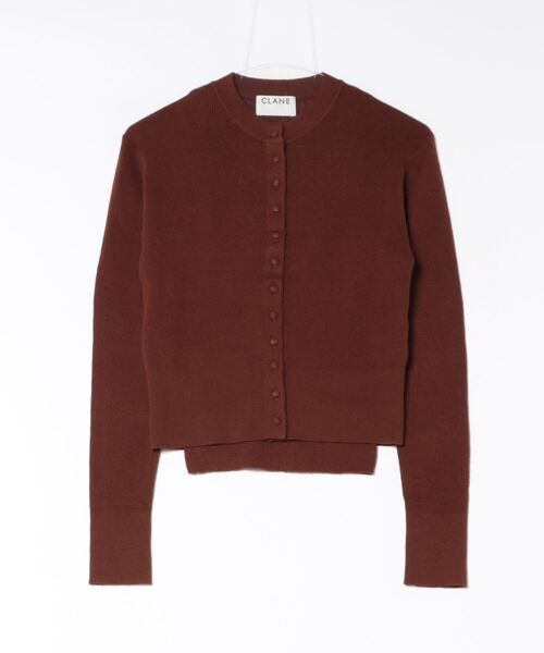 CLANE(クラネ)の「CLANE/クラネ/BUTTON CARDIGAN TANK SET(カーディガン/ボレロ・レディース・ブラウン/アイボリー/レッド/グレー・1)」の1枚目の写真