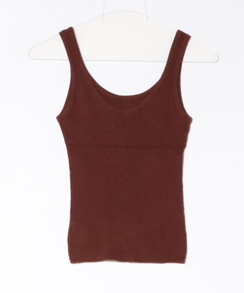 CLANE(クラネ)の「CLANE/クラネ/BUTTON CARDIGAN TANK SET(カーディガン/ボレロ・レディース・ブラウン/アイボリー/レッド/グレー・1)」の6枚目の写真