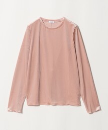 ベロア ロングスリーブ カットソー -ウォッシャブル- <A DAY IN THE LIFE>