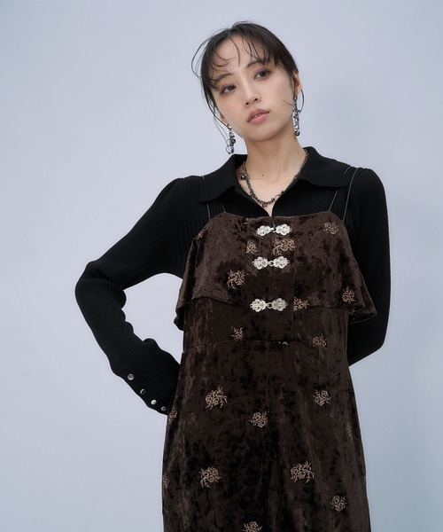 HARE（ハレ）の「タイトスキッパーニット(HARE)（ニット/セーター・レディース・ブラック/ネイビー・FREE）」の14枚目の写真